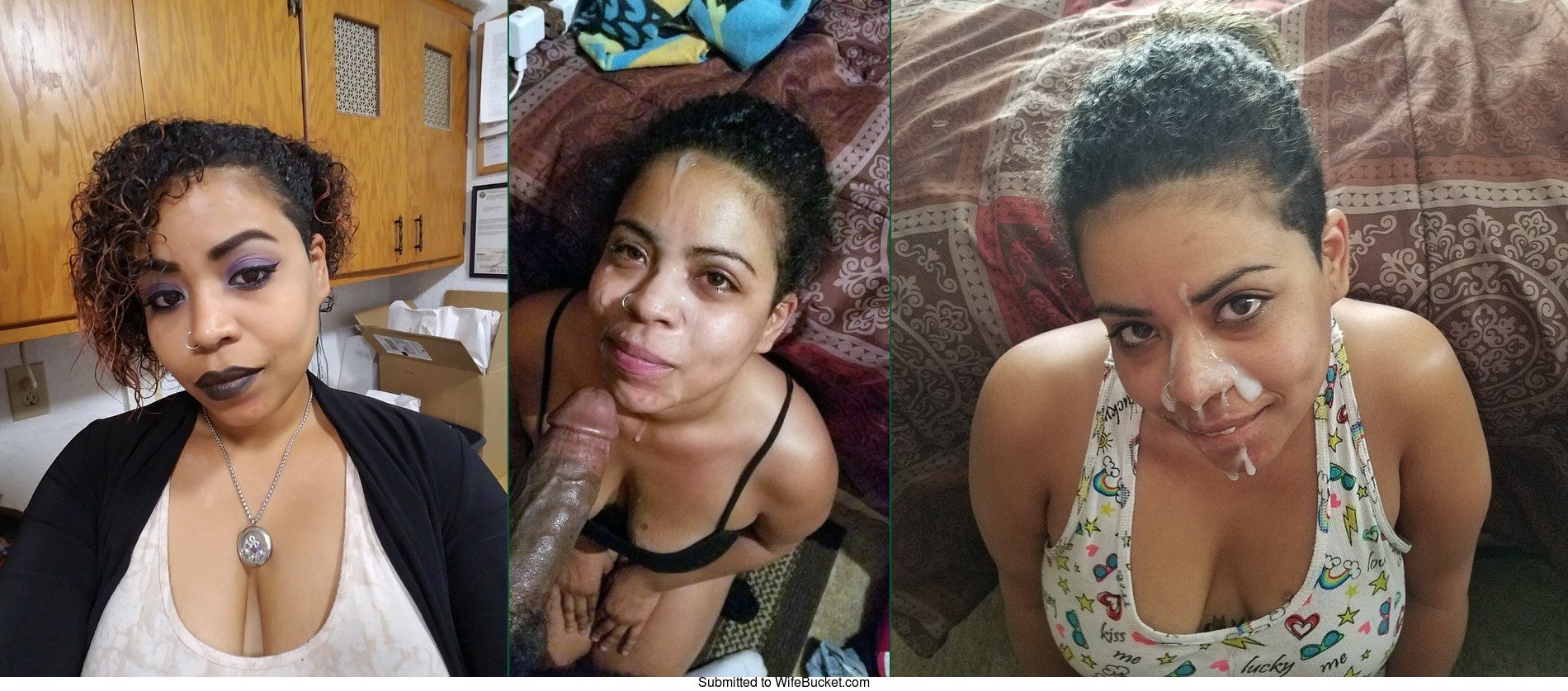 Wives exposed before-after the facial.