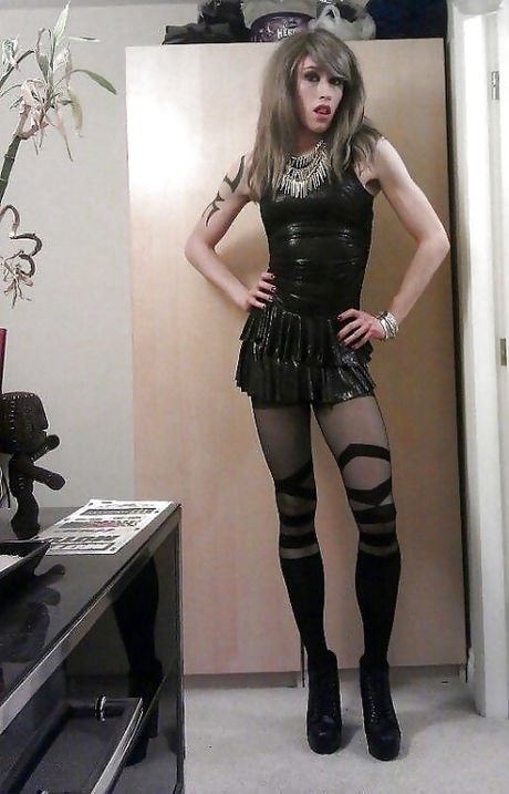 Skinny domination emo lingerie